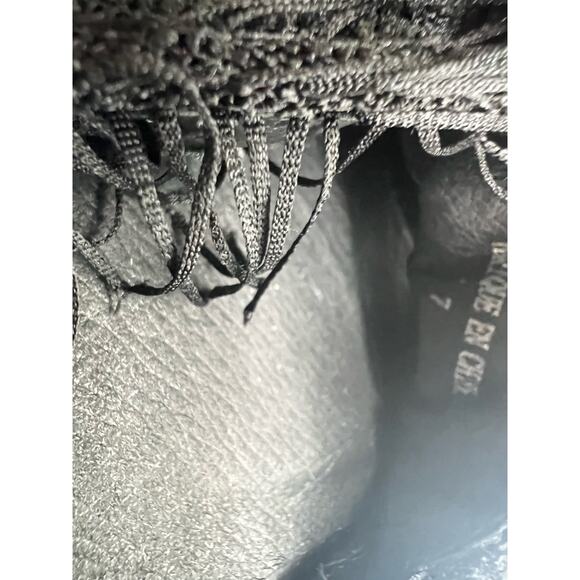 Jeffrey Campbell LF x JC Limited Edition Fringe Slip On Flat Sandals Black 7 - Picture 4 of 10